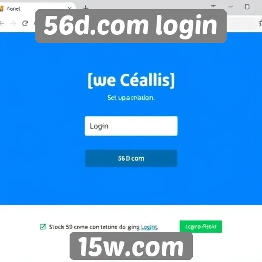Guia de acesso ao site 56d.com login