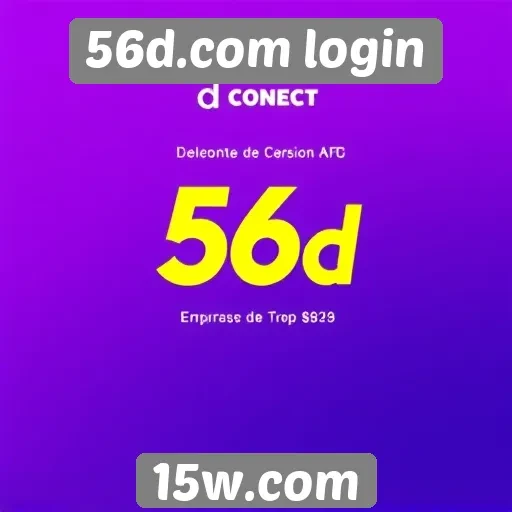 Recursos disponíveis no login do 56d.com